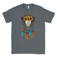 Charcoal Heather dreamer catcher bull skull Classic Tee - JahusDesignShop