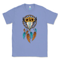 Colony Blue dreamer catcher bull skull Classic Tee - JahusDesignShop