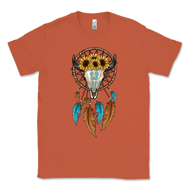 Dreamer Catcher Bull Skull Classic Tee by JahusDesignShop | Teevron