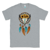 Heather Grey dreamer catcher bull skull Classic Tee - JahusDesignShop