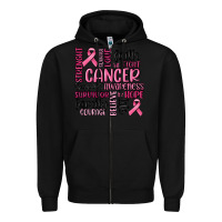 Black cancer awareness Zipper Hoodie - MaliasSmallBusiness