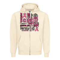 Sandshell cancer awareness Zipper Hoodie - MaliasSmallBusiness