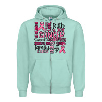 Seafoam cancer awareness Zipper Hoodie - MaliasSmallBusiness