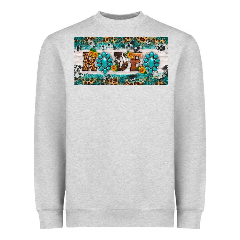 Rodeo License Plate Heavyweight Sweatshirt by HRA Design Shop | Teevron