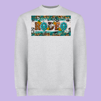 Rodeo License Plate Heavyweight Sweatshirt Designed By Hra Design Shop