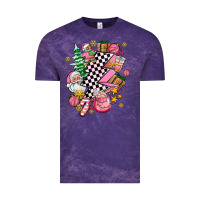 Cloud Purple pink christmas lightning bolt Vintage Tee - AdoDesignShop