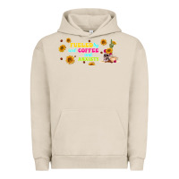 Pigment French Oak fueled by ıced coffee and anxiety Urban Hoodie - TumblerDesignByShophia