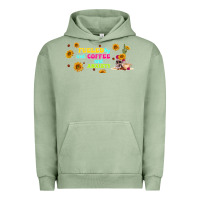 Pigment Oil Green fueled by ıced coffee and anxiety Urban Hoodie - TumblerDesignByShophia