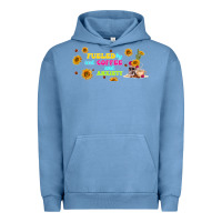 Pigment Pebble Blue fueled by ıced coffee and anxiety Urban Hoodie - TumblerDesignByShophia