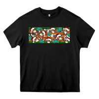 Black Santa skeleton christmas Heavy Core Tee - Artiststas