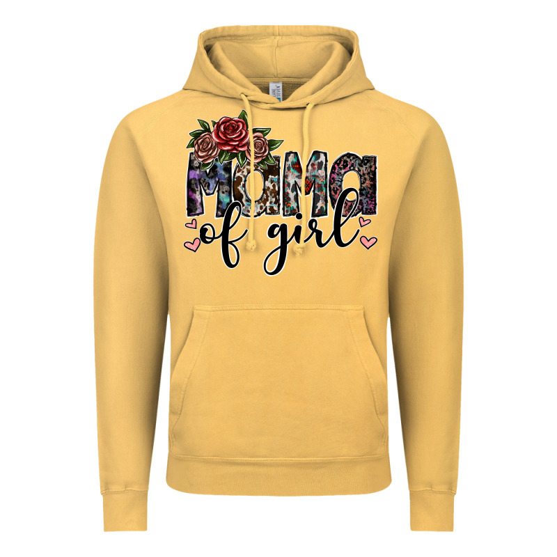 Mama Of Girl Vintage Hoodie by SublimationCraftShop | Teevron