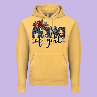 Mama Of Girl Vintage Hoodie Designed By Sublimationcraftshop
