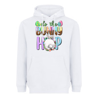 White Do the bunny hop Heavyweight Hoodie - NancyCooperArtShop