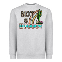 Heather Grey not a hugger Heavyweight Sweatshirt - CowhideDigitalArt