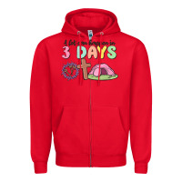 Red a lot can happen in 3 days Zipper Hoodie - MaliasSmallBusiness
