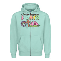 Seafoam a lot can happen in 3 days Zipper Hoodie - MaliasSmallBusiness