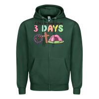 Sports Green a lot can happen in 3 days Zipper Hoodie - MaliasSmallBusiness