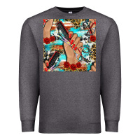 Hairdresser Hand Scissors And Roses With Serape Leopard And Cowhide Se Premium Sweatshirt | Teevron