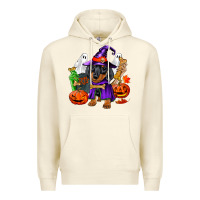 Sandshell Halloween dachshund puppy dog Premium Hoodie - RanaPortraitStore