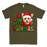 Army Green merry pawmas christmas corgi Classic Tee - Jasminsmagicworld