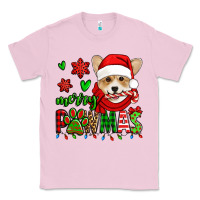 Bubblegum Pink merry pawmas christmas corgi Classic Tee - Jasminsmagicworld