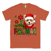 Merry Pawmas Christmas Corgi Classic Tee | Teevron