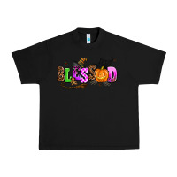 Black halloween blessed Urban Heavy Tee - AdoDesignShop