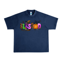 Navy halloween blessed Urban Heavy Tee - AdoDesignShop