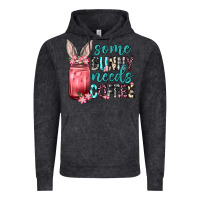 Vintage Black Some Bunny needs coffee Vintage Hoodie - Neo Western