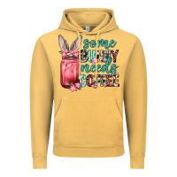 Vintage Mustard Some Bunny needs coffee Vintage Hoodie - Neo Western