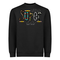 Black not all super heroes wear capes Heavyweight Sweatshirt - CowhideDigitalArt