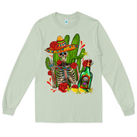 Matcha skeleton with sombrero and tequila Long Sleeve Tee - AdoDesignShop