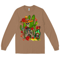 Toasted Coconut skeleton with sombrero and tequila Long Sleeve Tee - AdoDesignShop
