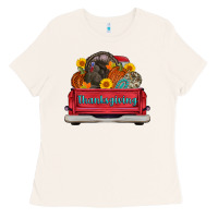 Bone thanksgiving truck turkey pumpkin Ladies Tee - AdoDesignShop