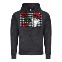 Vintage Black ho ho ho Vintage Hoodie - CowhideDigitalArt