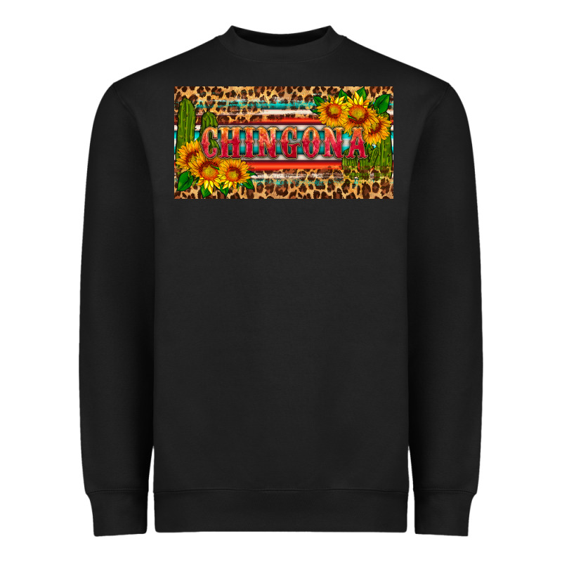 Chingona License Plate Heavyweight Sweatshirt by HRA Design Shop | Teevron