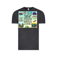 Vintage Black life is better by the campfire Vintage Tee - JahusDesignShop