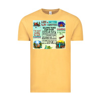 Vintage Mustard life is better by the campfire Vintage Tee - JahusDesignShop
