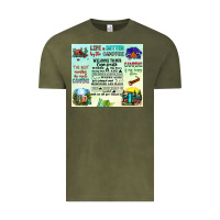 Vintage Olive life is better by the campfire Vintage Tee - JahusDesignShop