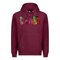Burgundy Halloween Teacher Premium Hoodie - RanaPortraitStore