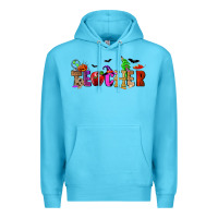 Ocean Blue Halloween Teacher Premium Hoodie - RanaPortraitStore