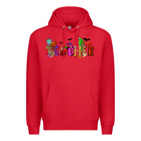 Red Halloween Teacher Premium Hoodie - RanaPortraitStore