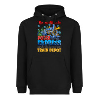 Black thr north pole polar express admit one round trip Heavyweight Hoodie - MaliasSmallBusiness