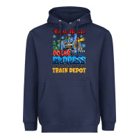Navy thr north pole polar express admit one round trip Heavyweight Hoodie - MaliasSmallBusiness