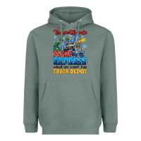 Sage thr north pole polar express admit one round trip Heavyweight Hoodie - MaliasSmallBusiness