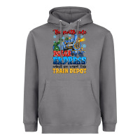 Storm thr north pole polar express admit one round trip Heavyweight Hoodie - MaliasSmallBusiness