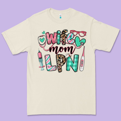 Premium Tee wife mom lpn licensed practical nurse