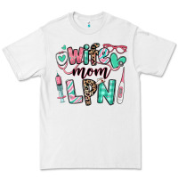 White wife mom lpn licensed practical nurse Premium Tee - RanaPortraitStore