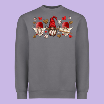 Baseball Gnome Heavyweight Sweatshirt Designed By Hra Design Shop