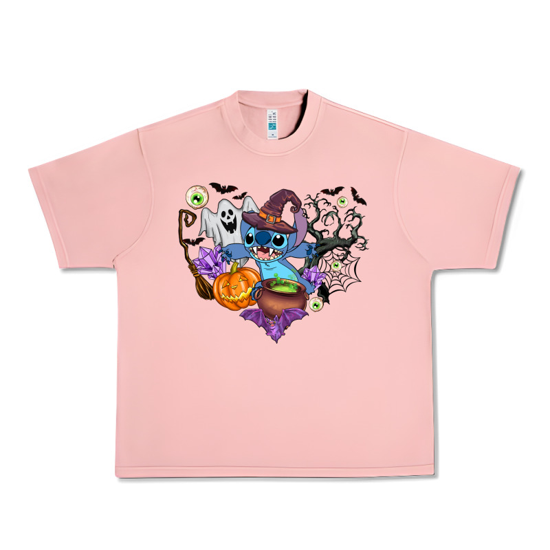 Stitch Heart Halloween Urban Heavy Tee by AdoDesignShop | Teevron